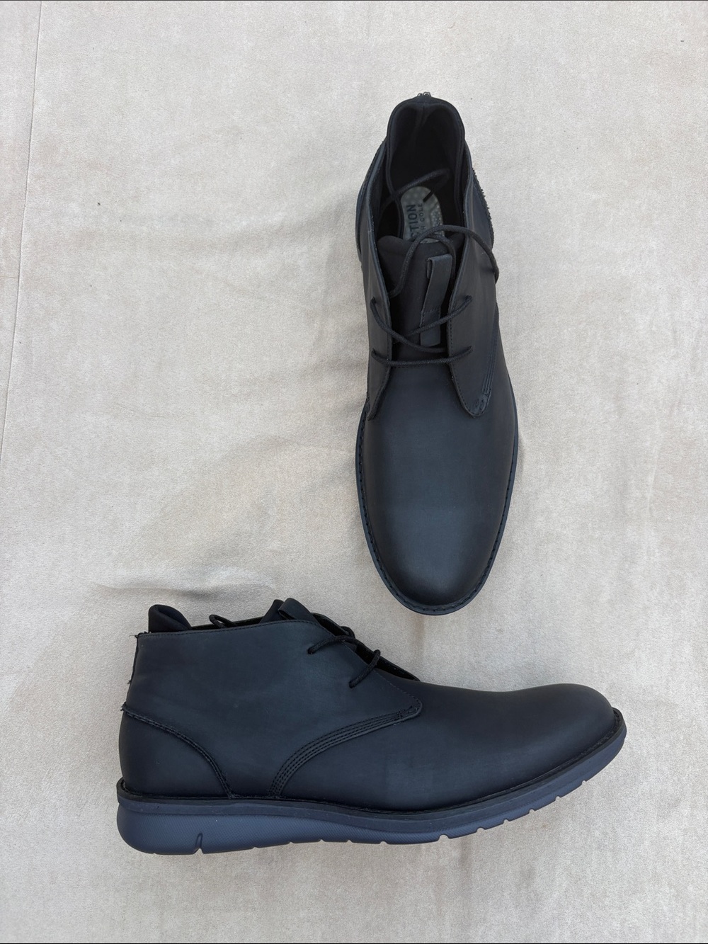 NEW 🥾Reaction by Kenneth Cole Men's Black Lace-Up Casual Chukka Boots - Sz 12